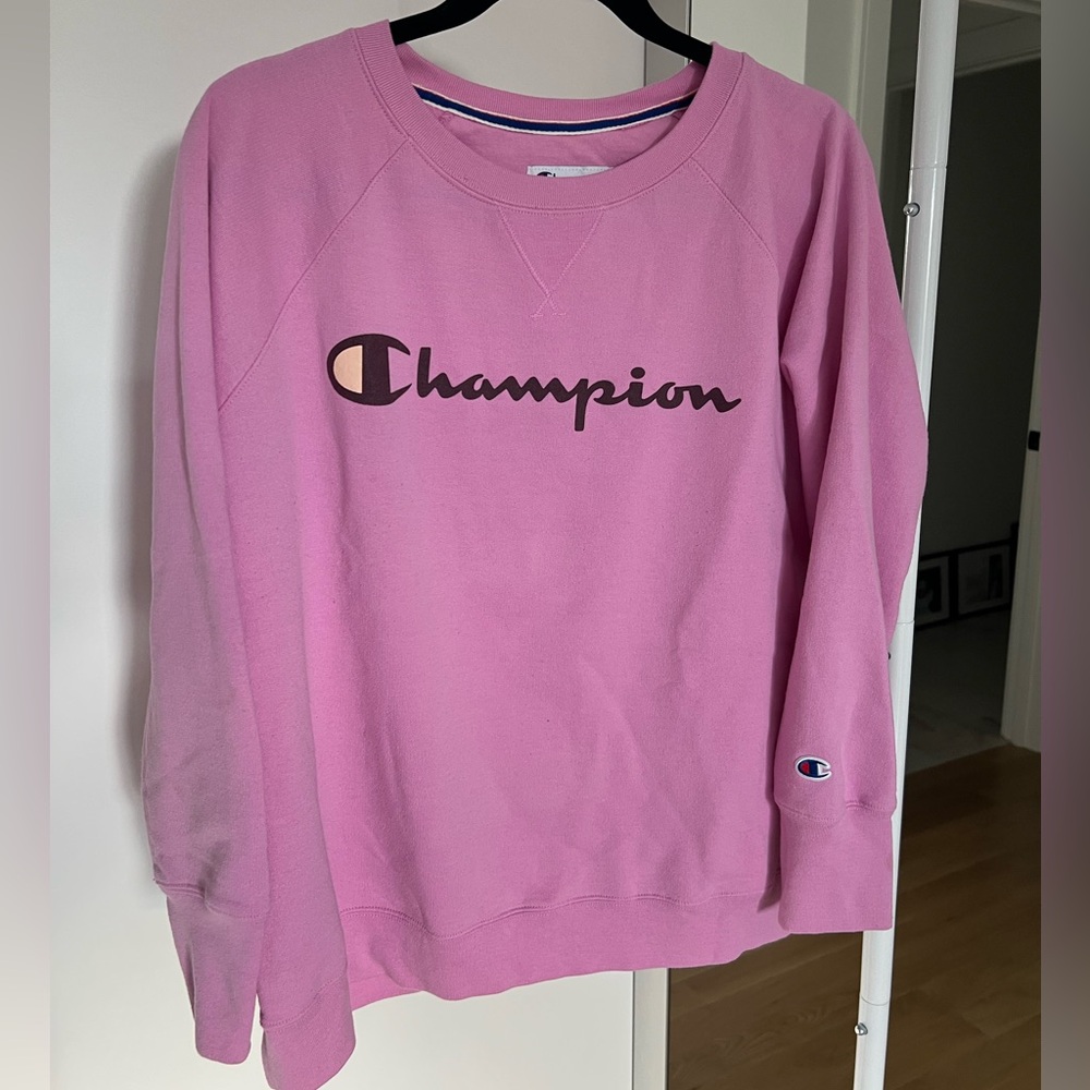 Champion Light Pink Athletic Sweatshirt